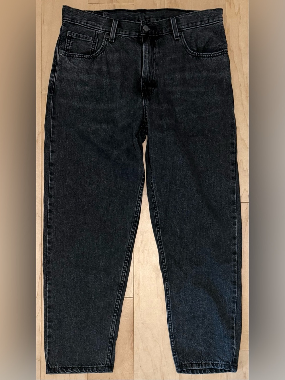 Levi’s 550 '92 Relaxed Tapered Denim Jeans Black Gray Men’s 33x30 (Fit 35x28)